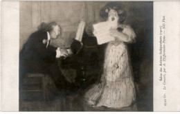 MUSIQUE: Dessin, Salon Des Artistes Indépendants 1910 Le Concert - Très Bon état - Musique Et Musiciens