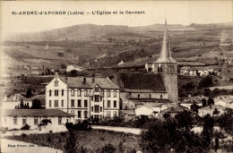 CPA St. André D'Apchon Loire, Kirche, Kloster - Autres & Non Classés