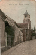 GRIGNY: église Et Grande-rue - état - Grigny