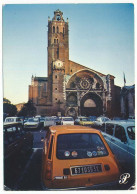 CPSM / CPM 10.5 X 15 Prestige TOULOUSE église Clocher Automobile R5 Et 4L Renault  2cv Citroen  ... - Toulouse