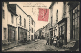 CPA Montaigu, La Rue Principale, Vue De La Rue  - Montaigu