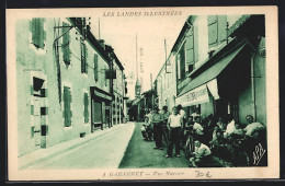CPA Gabarret, Rue Marsan, Vue De La Rue  - Gabarret