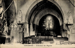 CPA Chaumard Nièvre, Inneres Der Kirche - Autres & Non Classés