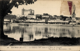 CPA Saumur Maine Et Loire, Chateau, Vue Prise Du Marronnier - Other & Unclassified