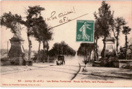 JUVISY-sur-ORGE: Les Belles Fontaines, Route De Paris, Vers Fontainebleau - Très Bon état - Juvisy-sur-Orge