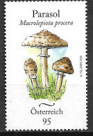 AUTRICHE AUSTRIA OESTERREICH 2023 Serie Set Serie, Mushroom, Champignon, Pilz (Parasol) - Pilze