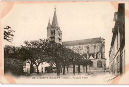 BRIE COMTE ROBERT: église, Façade Nord - Très Bon état - Brie Comte Robert