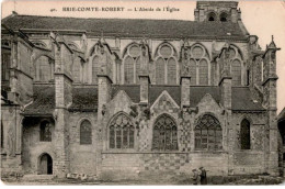 BRIE COMTE ROBERT: L'église Abside - état - Brie Comte Robert
