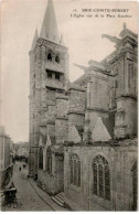 BRIE COMTE ROBERT: L'église Vue De La Place Gauthier - Très Bon état - Brie Comte Robert