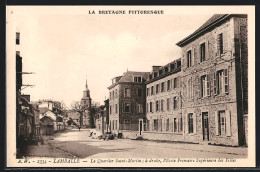 CPA Lamballe, Le Quartier Saint-Martin, à Droite, L`Ecole Primaire Supérieure Des Filles  - Lamballe