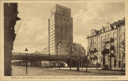 CPA Köln Am Rhein, Hochhaus Am Hansaring, Brücke - Autres & Non Classés