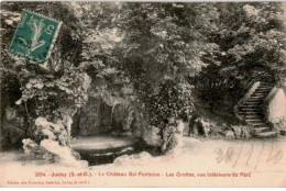 JUVISY-sur-ORGE: Château De Bel-fontaine, Les Grottes Vue Intérieure Du Parc - Très Bon état - Juvisy-sur-Orge