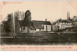 JUVISY-sur-ORGE: L'église Et Bassin Circulaire Du Parc Avec Très Beau Jeu - Très Bon état - Juvisy-sur-Orge