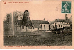 JUVISY-sur-ORGE: L'église Et Bassin Circulaire Du Parc - Bon état - Juvisy-sur-Orge