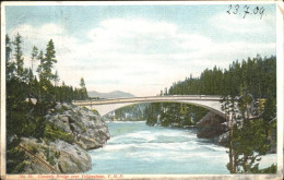 11109324 Yellowstone_National_Park Concrete Bridge Over Yellowstone - Autres & Non Classés