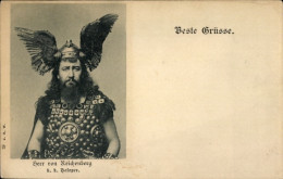 CPA Opernsänger Von Reichenberg, Portrait, KK Hofoper - Costumes
