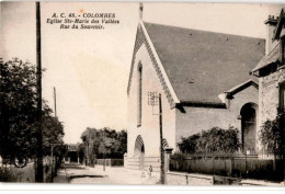 COLOMBES: église Sainte-marie Des Vallées Rue Du Souvenir - Très Bon état - Colombes