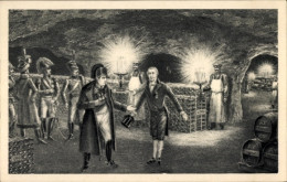 CPA Epernay Marne, Caves Moet & Chandon, M. Jean Remy Moet, Maire D'Epernay, Visite Napoleon I., 1807 - Historische Persönlichkeiten