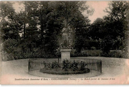 COLOMBES: Institution Jeanne-d'Arc, Le Rond-point De Jeanne D'arc -  état - Colombes