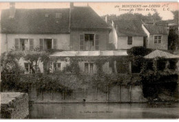 MONTIGNY: Terrasse De L'hôtel Du Coq - Très Bon état - Autres & Non Classés