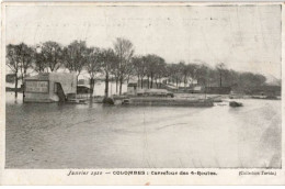 COLOMBES: Janvier 1910 Carrefour Des 4-routes - Très Bon état - Colombes