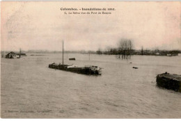 COLOMBES: Inondation De 1910 La Seine Vue Du Pont De Bezons - Très Bon état - Colombes
