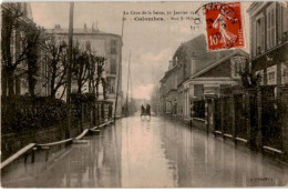 COLOMBES: La Crue De La Seine 30 Janvier 1910 Rue Saint-hilaire - Très Bon état - Colombes