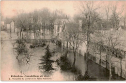 COLOMBES: Crue De La Seine Janvier 1910 Lvue Prise Du Castel De La Reine-henriette - Très Bon état - Colombes