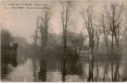 COLOMBES: Crue De La Seine Janvier 1910 Route De Genevilliers - Très Bon état - Colombes