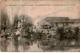 COLOMBES: Bords De La Seine Vue Extérieure De L'ile La Ferme Du Moulin Joli -  état - Colombes