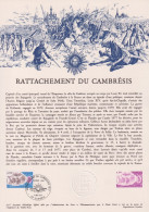 1977 FRANCE Document De La Poste Rattachement Du Cambrésis N° 1932 - Postdokumente