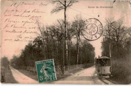 TRANSPORT: Chemin De Fer, Tramway, Route De Montfermeil - Très Bon état - Tramways
