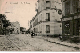 TRANSPORT: Chemin De Fer, Tramway, Montreuil Rue De Rosny - Très Bon état - Tramways