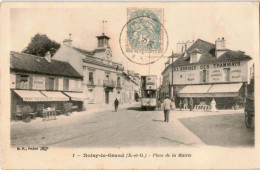 TRANSPORT: Chemin De Fer, Tramway, Noisy-le-grand, Place De La Mairie - état - Tramways