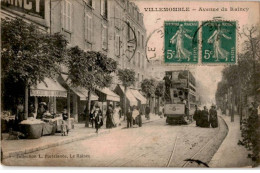 TRANSPORT: Chemin De Fer Et Tramway, Villemomble Avenue De Raincy - Très Bon état - Tramways