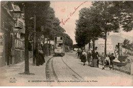TRANSPORT: Chemin De Fer Et Tramway, Fontenay-sous-bois Avenue De La République Prise De Latenue De La République - état - Tramways