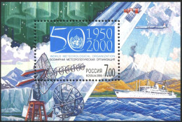 Mint S/S Metrology Ship Airplane 2000 From  Russia - Unused Stamps