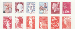 CARNET NEUF NON PLIE 12 TIMBRES LES VISAGES DE LA V REPUBLIQUE / BC 1518 - Postzegelboekjes