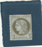 ///   FRANCE ///     Cérés N° 50 Neuve 1 Cts Bronze Sans Gomme Côte 30€ - 1871-1875 Ceres