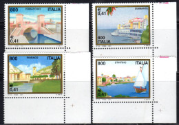 Italia 2001 Serie Turistica 4 Valori Nuovi Perfetti (vedi Descrizione) - 2001-10: Nieuw/plakker
