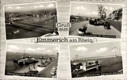 CPA Emmerich Am Niederrhein, Rheinpromenade, Rheinbrücke, Emmerich-Kleve - Autres & Non Classés
