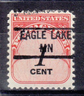 USA Precancel Vorausentwertungen Preo Locals Minnesota, Eagle Lake 841 - Prematasellado