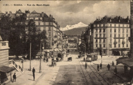CPA Genève Genf Schweiz, Rue Du Mont-Blanc - Other & Unclassified