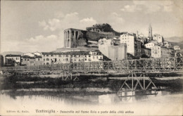 CPA Ventimiglia Liguria, Passerella Sul Fiume Roia E Parte Della Citta Antica - Other & Unclassified
