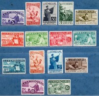 Luxemburg 1935 International Aid Emigrated Scientists 15 Values MH - Ungebraucht