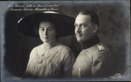 CPA Prince Heinrich XXXIII Von Reuss Mit Princesse Victoria Margarete, Liersch 4130 - Familles Royales