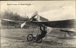 CPA Oswald Kahnt Im Grade-Apparat, Flugpionier - Other & Unclassified