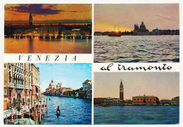 CPSM 10.5 X 15 Italie (312) VENEZIA Venise Al Tramonto  Coucher De Soleil - Venetië (Venice)