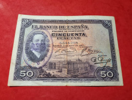 SPAIN BANKNOTE 50 PESETAS 1927 VF++ BILLETE ESPAÑA *COMPRAS MULTIPLES CONSULTAR* - 50 Pesetas
