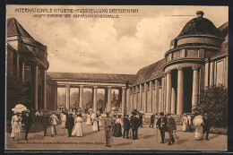 AK Dresden, Internationale Hygiene-Ausstellung 1911, Haupteingang Und Repräsentationshalle  - Tentoonstellingen